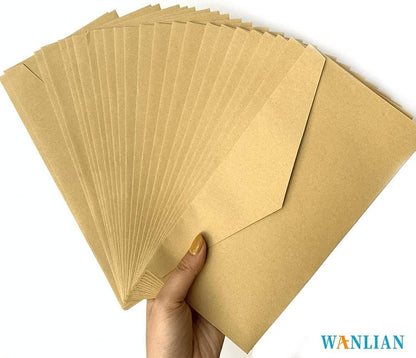 72 Pcs Retro Writing Stationery and Envelope Set, 48 Pieces of Stationery + 24 Envelopes, Suitable for Making Invitations