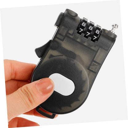 ARTSEWPLY 2Pcs Retractable Cable Lock for Suitcase Adjustable Combination Luggage Lock for Travel Wardrobe and Closet Security Lightweight Durable Theft Protection