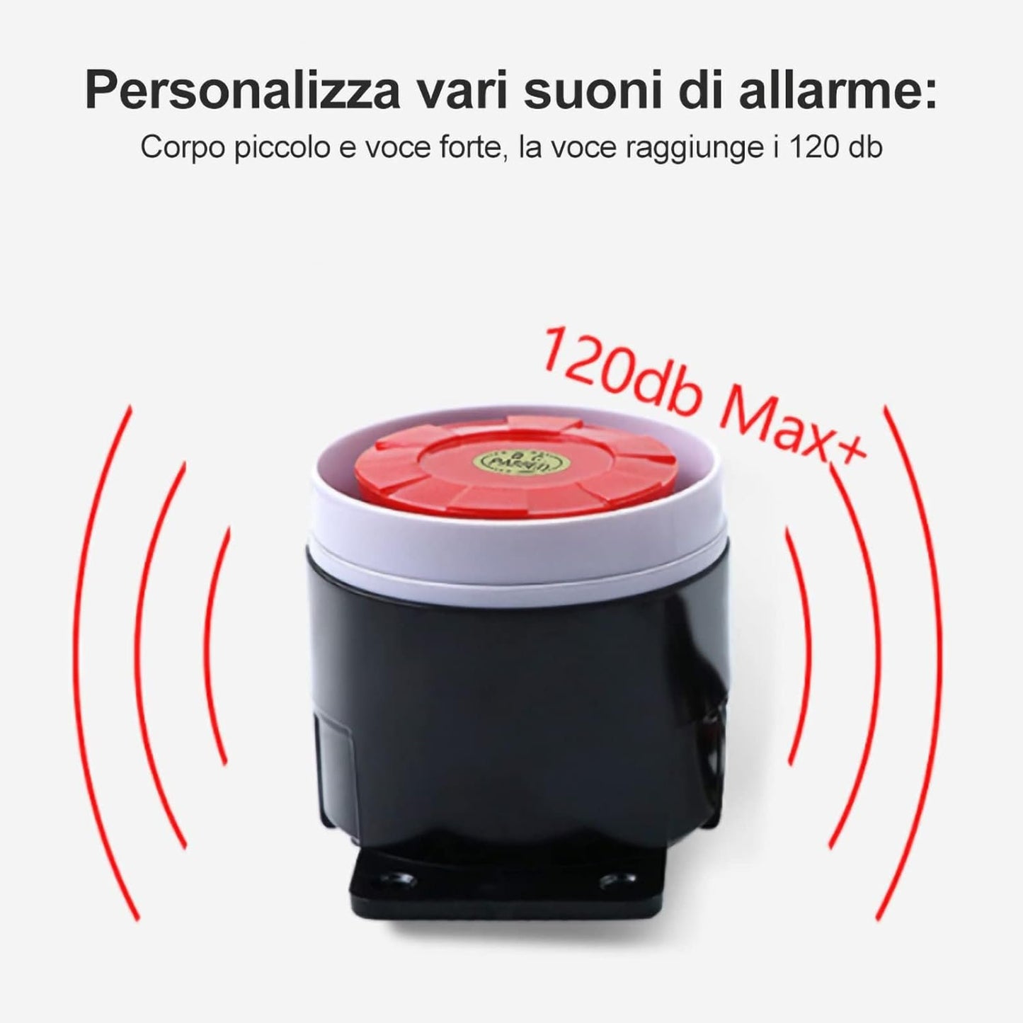 DC 12 V Mini Alarm Horn Home Security 110 dB Bold Alarm, #304