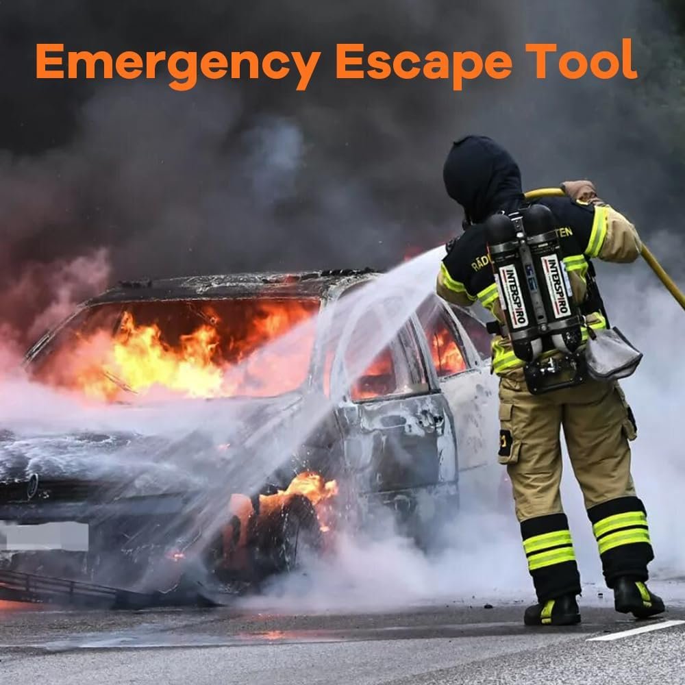 10 PCS Car Safety Hammer Emergency Escape Tool Auto Car Window Glass Hammer Breaker and Seat Belt Cutter Escape 2-in-1 for Family Rescue & Auto Emergency Escape Tools