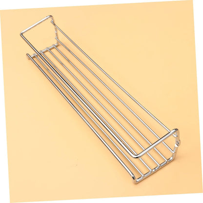 FUNOMOCYA 2pcs Stainless Steel Wall Mounted Kitchen Shelf Multi Functional Spice Storage Rack for Condiments Bathroom and Home Organization Silver