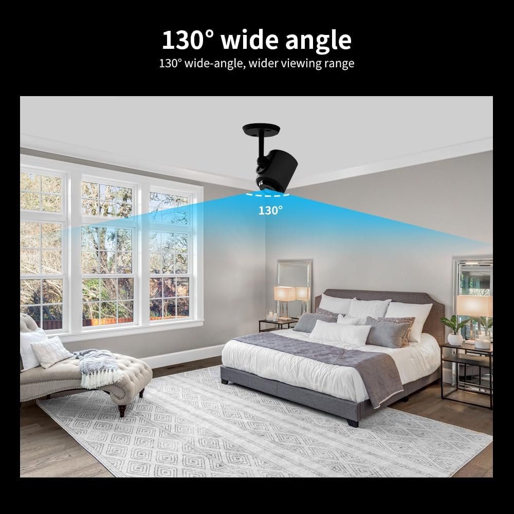1080p Security Camera (2.4G Only), Small Indoor Camera, WiFi Wireless, Night Vision, Motion Detection, Nanny Cams Wireless with Cell Phone App and Sound for Home Baby Pet Monitoring