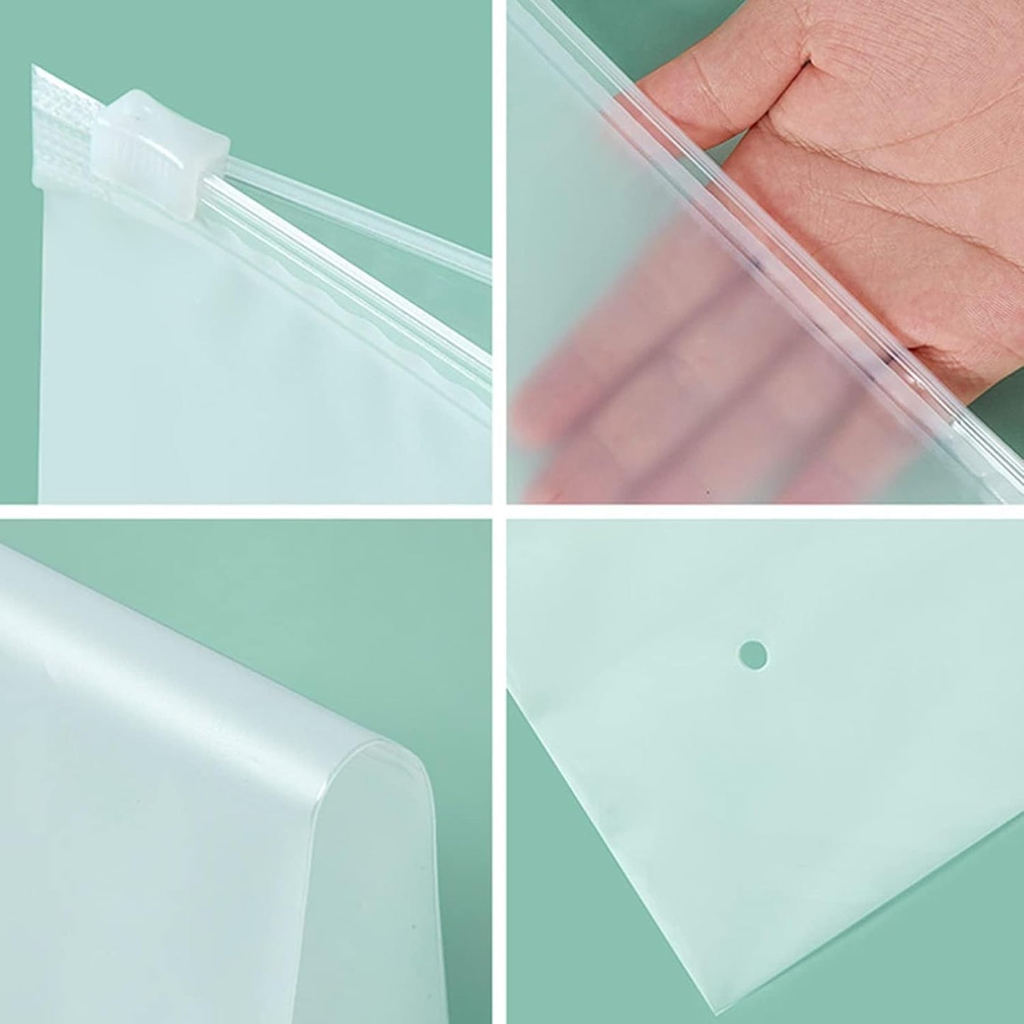 30 Pcs Travel Storage Bags For Clothes,Reusable Plastic Ziplock Bags For Hospital Bag,Frosted Waterproof Multifunctional Luggage Storage Pouch for Clothes, Shoes, Cosmetics (5 Size)