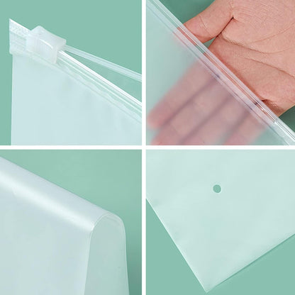 30 Pcs Travel Storage Bags For Clothes,Reusable Plastic Ziplock Bags For Hospital Bag,Frosted Waterproof Multifunctional Luggage Storage Pouch for Clothes, Shoes, Cosmetics (5 Size)
