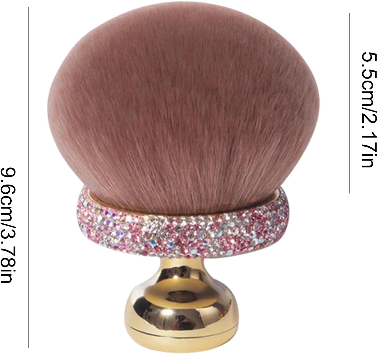 Mushroom Makeup Brush, Women Girls Loose Powder Blush Brush, 3.78 Inch Adorable Compact Smooth Concealer Applicator, Travel Accessories for Mom and Daughter