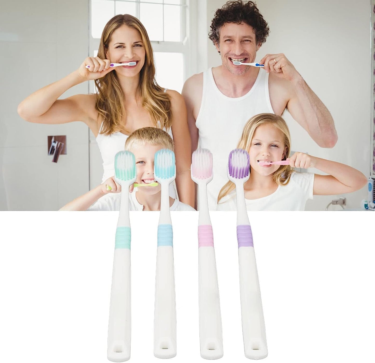 12pcs Manual Toothbrush,Toothbrush Set, Soft Hair Toothbrush Men Women Tartar Stain Removal Cleaning Toothbrush Set for Oral Care
