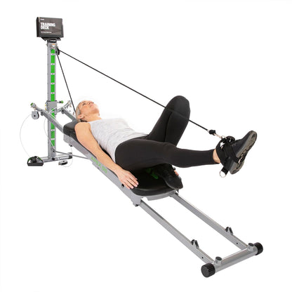 Total Gym APEX Versatile Indoor Home Workout Total Body Strength Training Fitness Equipment with 6, 8, or 10 Levels of Resistance and Attachments