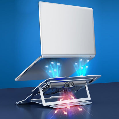 Laptop Cooling Stand,Quiet Laptop Cooling Pad Height Adjustable | Rechargeable Cooler Ergonomic Notebook Support Tabletop Riser for Boyfriend, Girlfriend