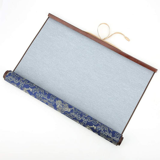 Water Writing Cloth, Brocade Nonwoven Reusable Drawing Paper Supports Clear Water Writing Chinese Calligraphy Practicing Tool for Student Stationery