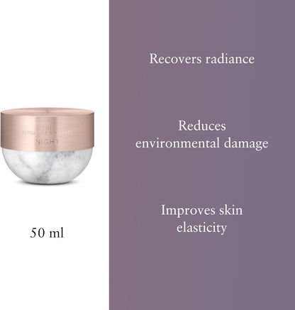 RITUALS The Ritual of Namaste Glow Anti-Age Night Face Cream - Anti-Wrinkle Treatment with Bakuchiol Repair Complex, Moisturizing for Night Skin Regeneration - 50ml