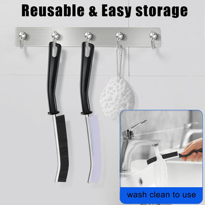 8Pcs Cleaning Brush - Multifunctional Gap Cleaning Brush, Hard Bristle Crevice Cleaning Brush, Grout Cleaner Brush for Shutter Door Window Track Kitchen Bathroom, Cleaning Tools for Household Use