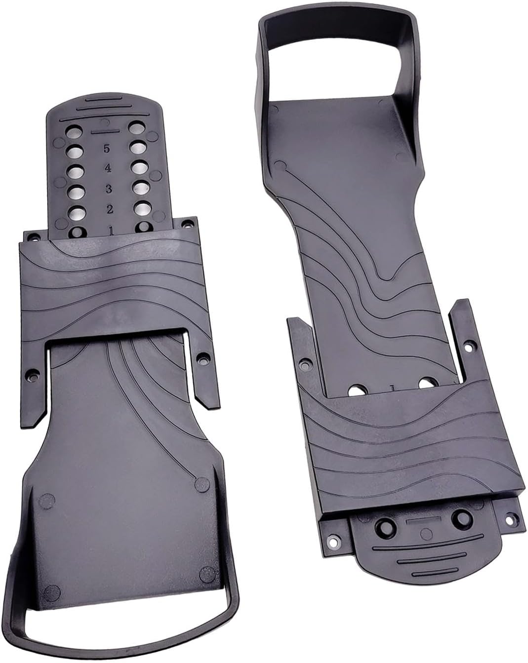 Perfeclan Rowing Machine Pedals Replacement Nonslip Fitness Equipment Foot Pedals for Home Gym