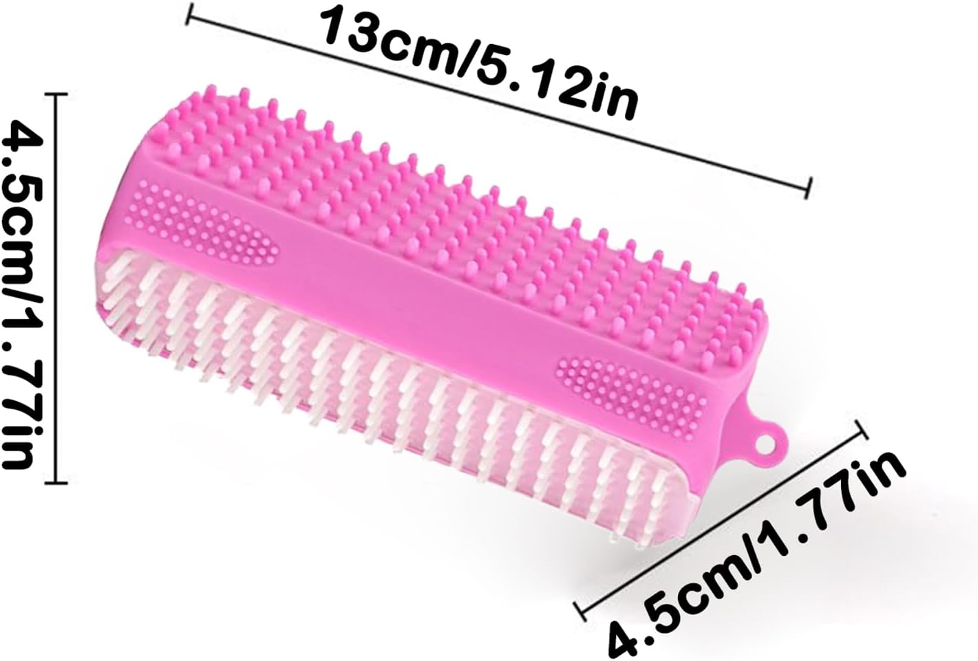 Dog Bath Brush, Silicone Grooming, Deep Cleaning Gentle Soft Tool, Small Medium Breeds Puppy Cat Brush for Indoor Use Home Pet Care Bathing Supplies, 5.12x1.77x1.77 Inches