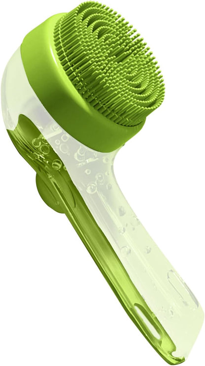 Dog Bath Brush, Pet Washing Scrub, 7.48 x 3.35 x 1.18 Inch Gentle Slicker Scrubber Detangler for Puppy, Kitten, Horse Hygiene, Cleaning Dandruff, Flea Removal, and Matting Control