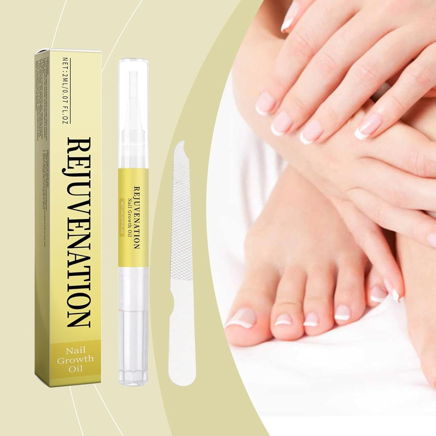 Nail Growth Oil, Nail Strengthener, 0.47 x 4.92 in Professional Cuticle Care, Fast Nail Growing, Deep Hydration, for Healthy, Strong, Faster Nail Growth, Daily Nail Care