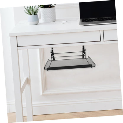 SHINEOFI Office Under Shelf Wire Storage Basket Organizer for Files and Stationery Stylish Under Desk to Workspace Organization and Cleanliness