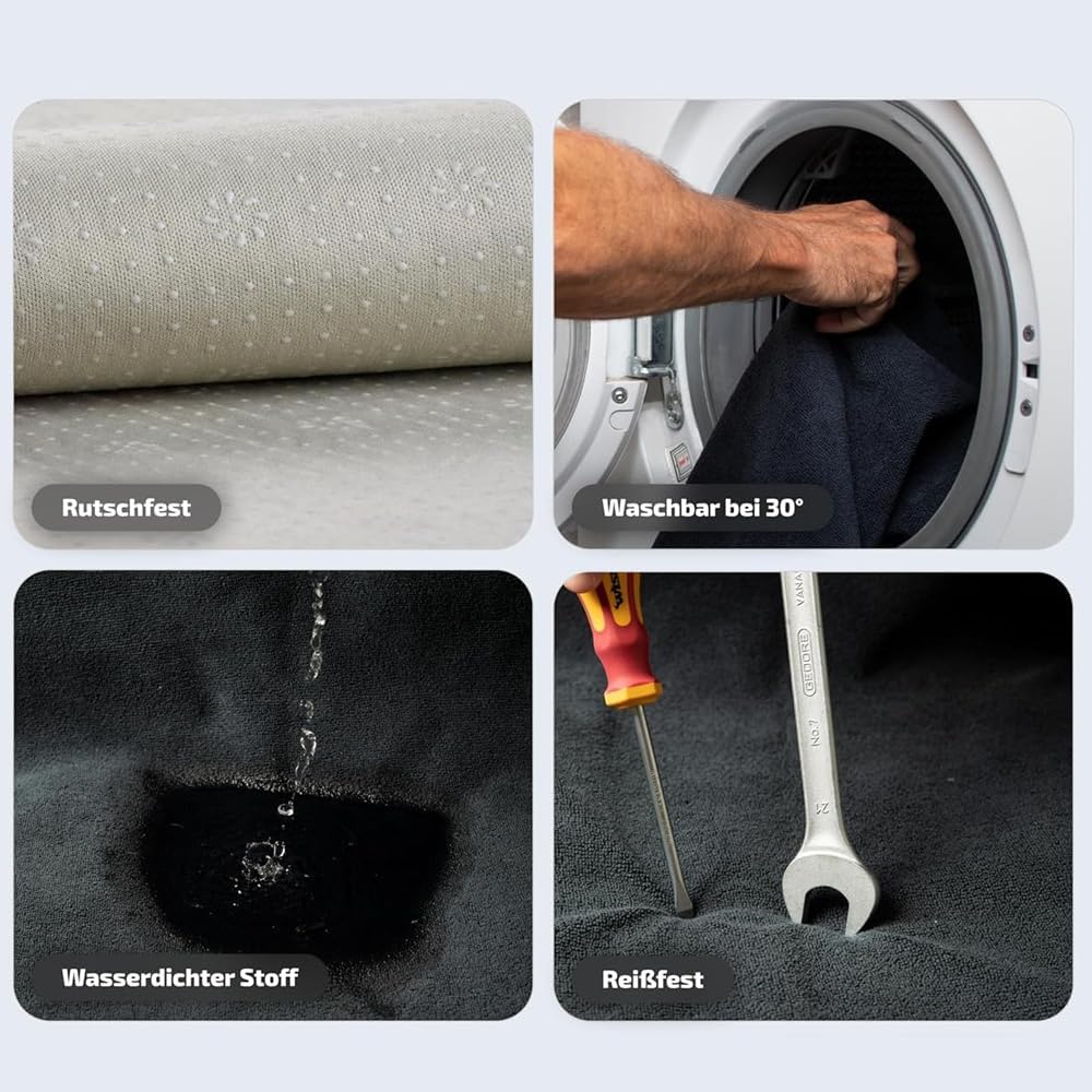 ZXCVDF Coprisedili Anteriori Auto per Renault Mégane E-Tech 5 (V) I 2022-2024,Copri Sedili per Auto Protezione/Copertura Sedile Guidatore Singolo per Fitness/Cane Coprisedili per Officina,Black-1