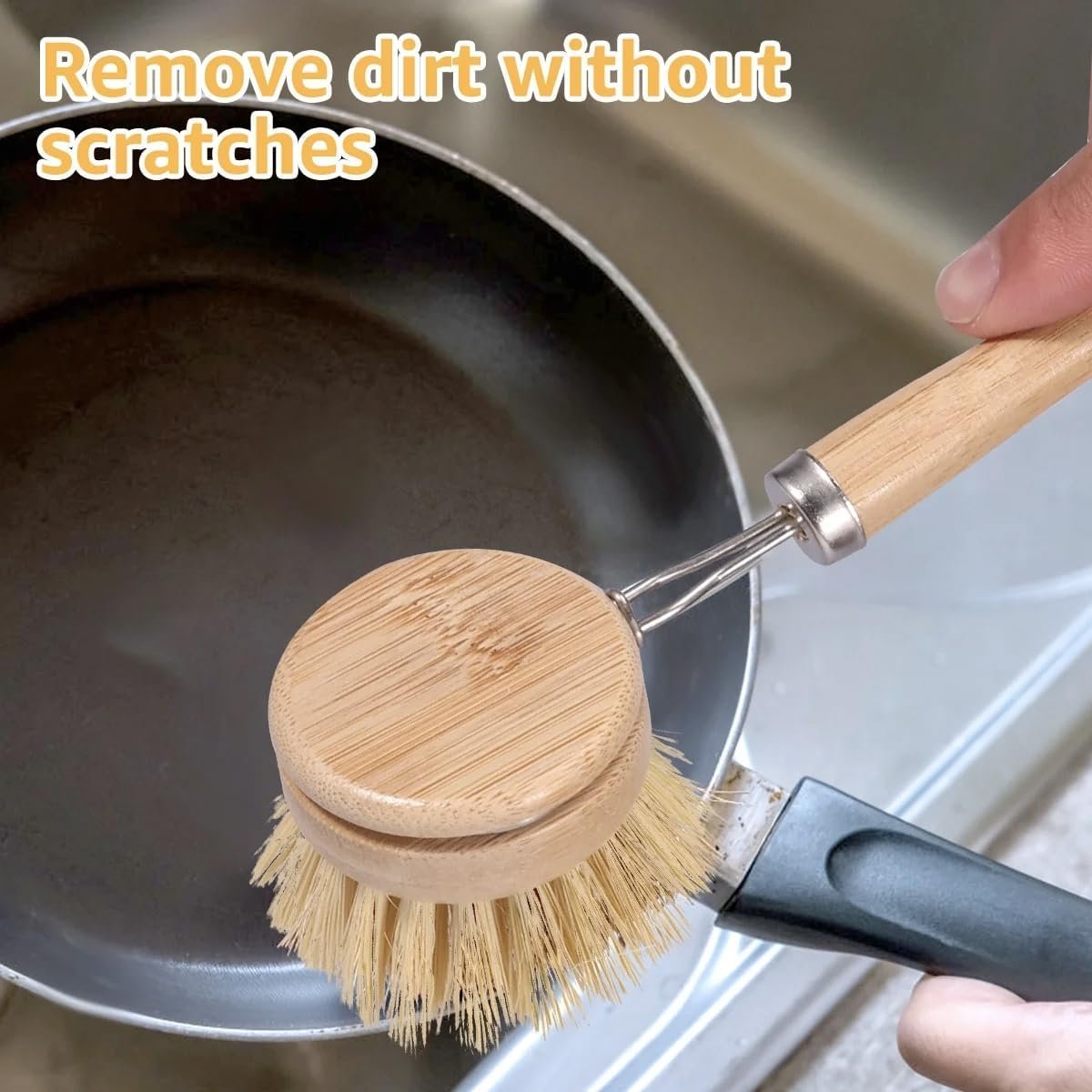 5 pcs Kitchen Brush Set| Valuable Cleaning Tool Kit| Plastic-Free & Eco-Friendly Products| Gift for Women Mom