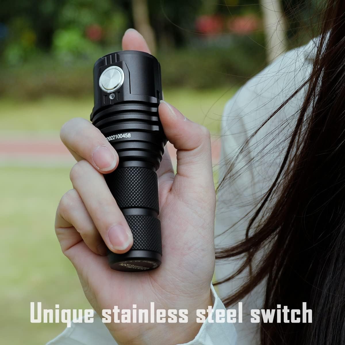 IMALENT MS03 EDC Torch 13000 Lumens LED Torch Rechargeable, 3 Pcs CREE XHP70 2nd LED, 7 Modes, IPX8 Waterproof, Super Bright Small Flashlight for Camping, Inspection, Dog Walking