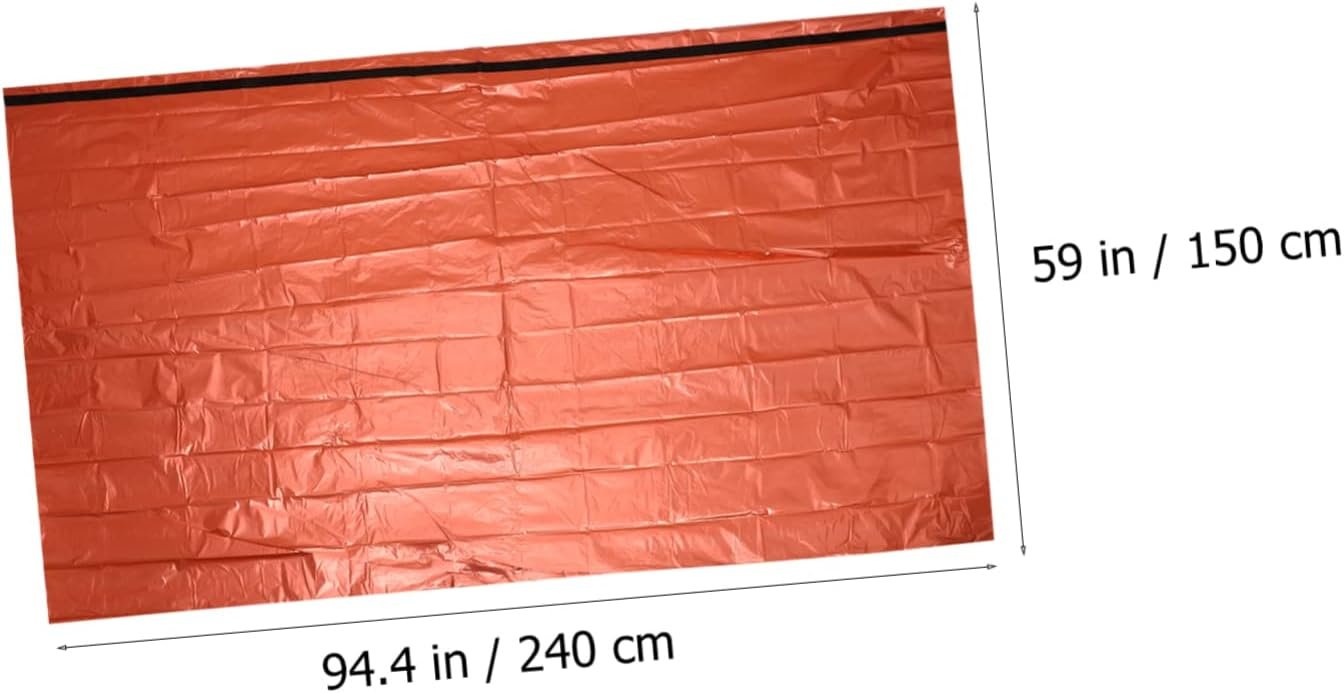 ibasenice Emergency Survival Thermal Blanket Tent for Outdoor Camping Lightweight and Compact Essential for Emergency Kits for Trail Running and Hiking