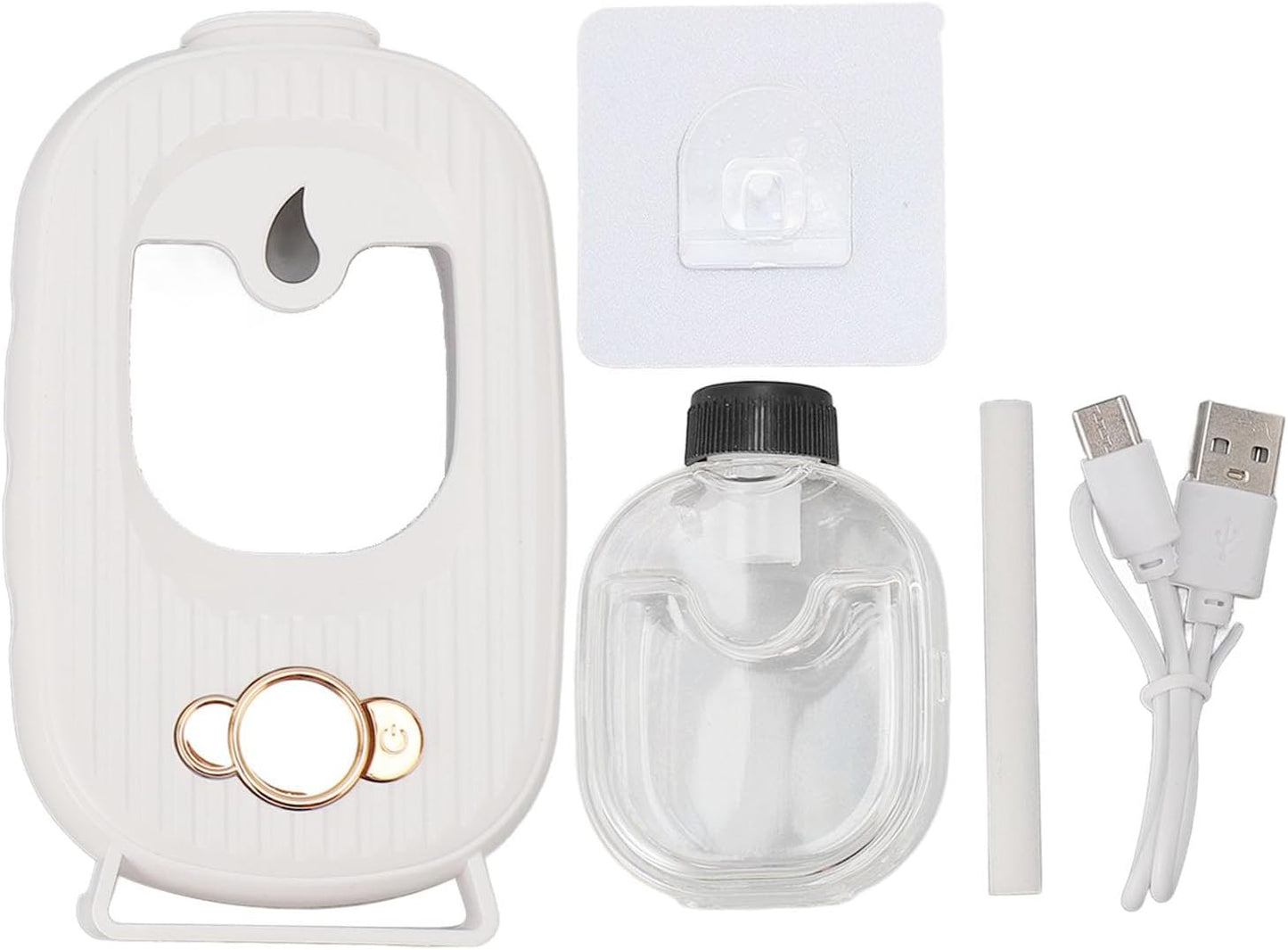 Automatic Fragrance Dispenser, Desktop and Wall Mounted Air Freshener Dispenser with 5 Levels Adjustable Settings, Wireless Portable Aromatherapy Machine for 60m² Coverage
