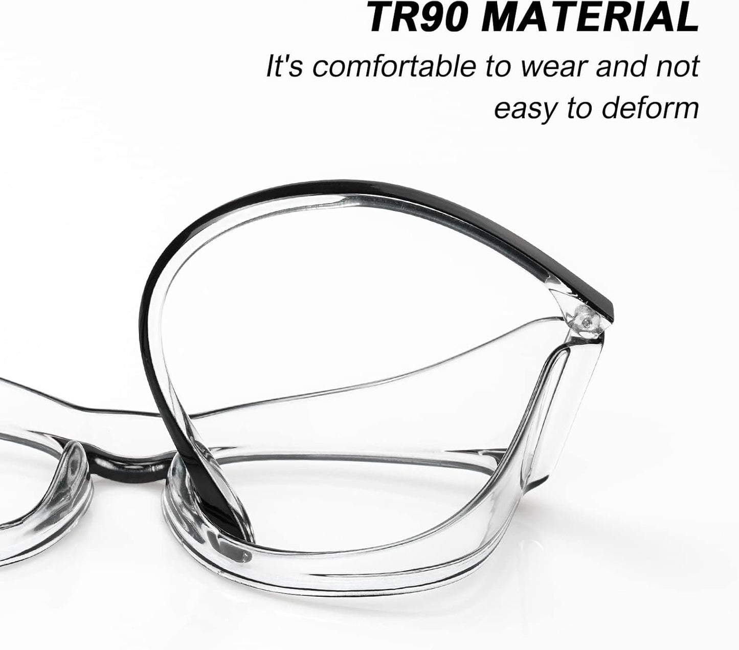 Safety Glasses for Women Men, 2Pack Safety Goggles Anti Fog, UV Protection Blue Light Blocking glasses Protective Eyewear