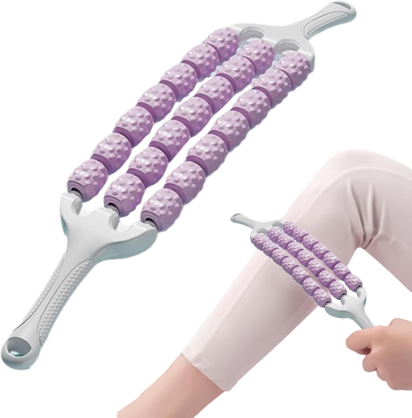 Massage Roller Stick - Muscle Roller Massage Tool,Relief Exercise Massager Tool Handheld Trigger Points Health Care for Athletes, Leg Cramps & Joints Recovery