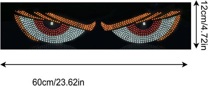 Generico Demon Eye Light, Led Cool Dynamic Animated Headlight, Flexible Windshield Eyes, Vibrant Signal Lighting Strip, Waterproof Car Accent Light, Easy Installation Design, Perfect for Auto