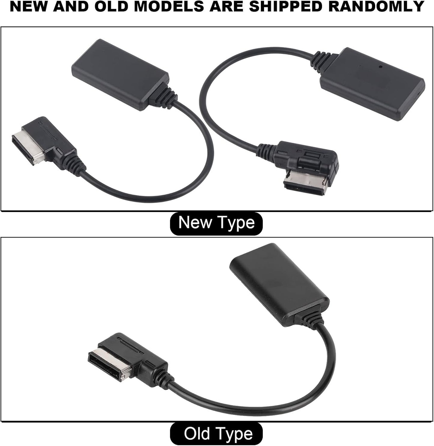 Akozon AMI Cable, Bluetooth 5.0 Aux Audio Cable Adapter Car Music Interface Adapter Suitable for AMI MMI MDI R7 S5 A6L A8L A4L