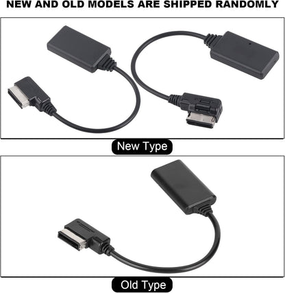 Akozon AMI Cable, Bluetooth 5.0 Aux Audio Cable Adapter Car Music Interface Adapter Suitable for AMI MMI MDI R7 S5 A6L A8L A4L