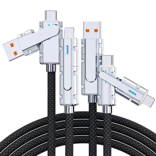 2 Pack USB C to C Cable 3.3ft Chubby Braided 100W 4 in 1 USB C Charging Cable-Type C Charger Fast Charging Cord & Data Sync,480Mbps for Phone16 15 14 13 Pad Mac,Samsung S24 S23 S22