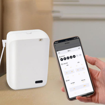 Essential Oil Diffuser, Wall Mounted Phone Control Bluetooth Scent Air Machine Anti Dry Design Quiet USB Cordless Portable Scent Diffuser with Timing Function for Bedroom