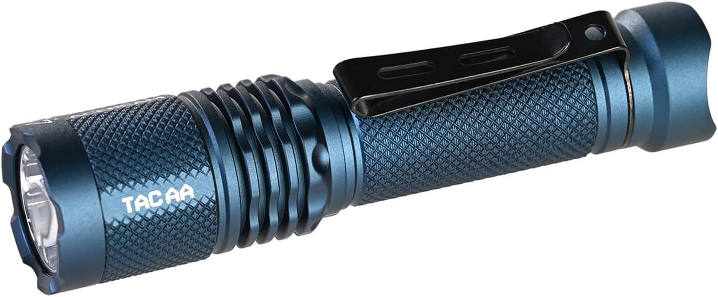 ACEBEAM TAC AA 2.0 Longest-Range AA Flashlight 360 Meters, 900 High Lumens Tactical EDC Flashlight Rechargeable, 6 Modes Pocket LED Super Bright Small Mini Flashlight for Camping, Home(SFT-25R HI)