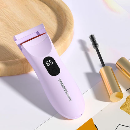 TOUCHBeauty Rechargeable Heated Eyelash Curler with LED Display, Featuring 3-Level Adjustable Temperature for a Natural, Long-Lasting Curl (Up to 24 Hours) AG-2316purple
