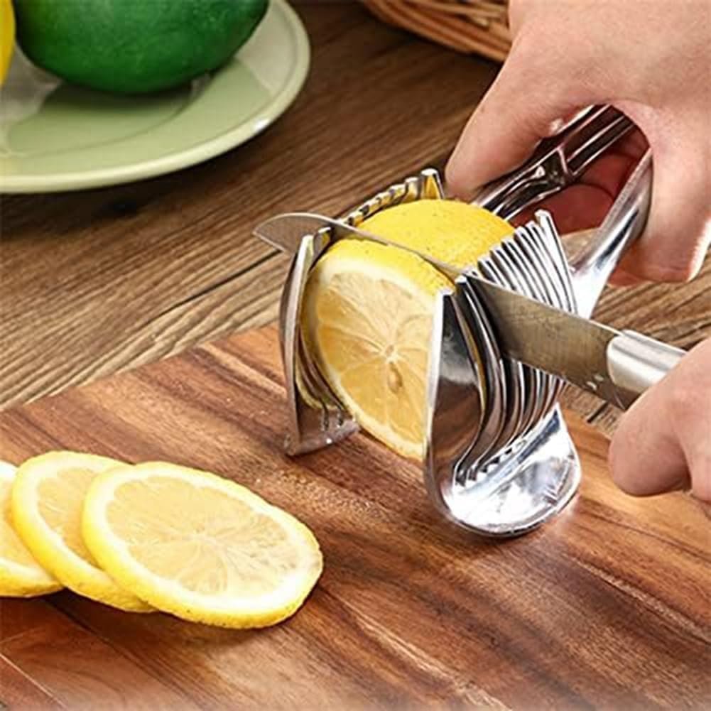 Xbsduih Gadget da Cucina Pratico Porta Cipolla, Affettatrice per, Pomodori, Frutta, Utensili da Cucina di Sicurezza, Accessori