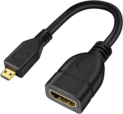 4K MicroHDMI Male to Female Converters for High Video Streaming for Multiple Devices