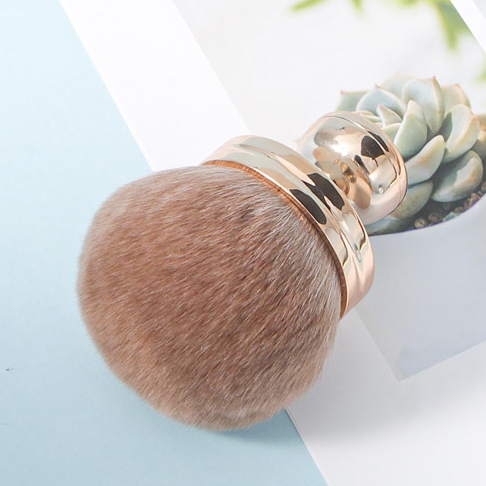 FDEETY Make Up Brushes Portable Makeup Brushes Professional Blush Multi-Use Brush Application On Cheeks Large Mushroom Head Cosmetic Brushes Loose Powder for Makeup Accessories