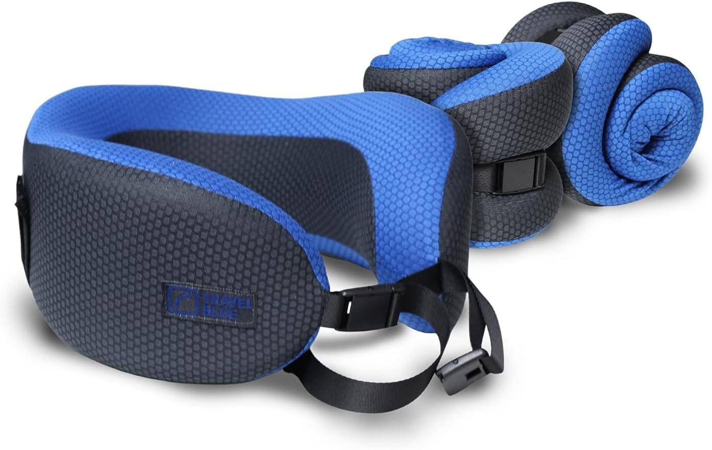 Travel Blue Dreamer Aeroplane Neck Pillow - Memory Foam Pillow for Travel, Travel Pillow Aeroplane with Breathable Mesh Material, Removable Cover, High Comfort & Support, Easy Storage