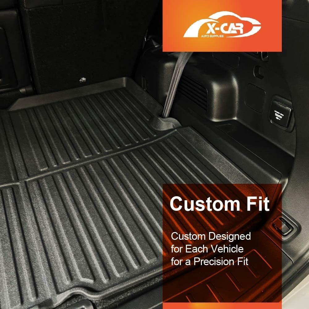X-CAR Boot Liner for Mitsubishi Outlander PHEV 7-Seater 2021-2025 Luggage Tray Cargo Mat Trunk Cover Heavy Duty Interior Accessories