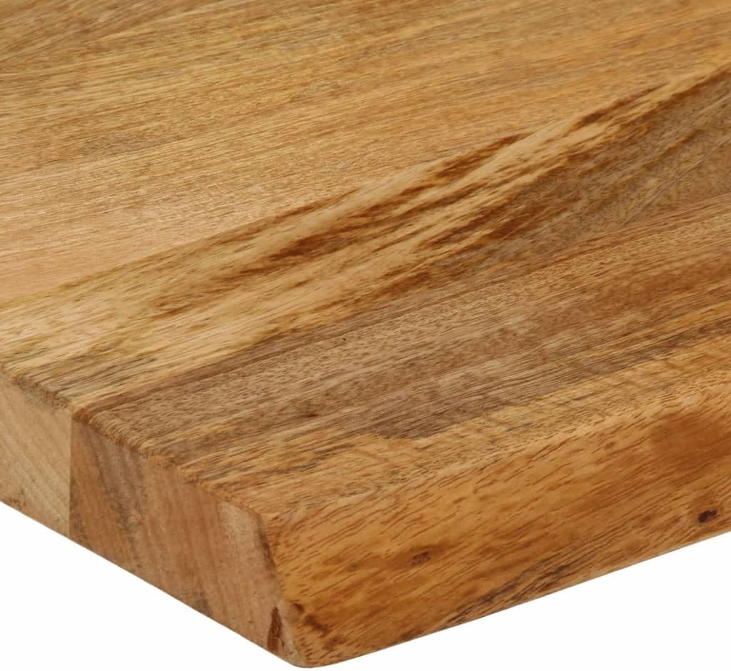 Natural Mango Wood Tabletop 80 x 30 x 2,5 cm, Solid Wood Dining Surface for Restaurant, Living Room, Office - Stylish Table Board, Durable Furniture Top