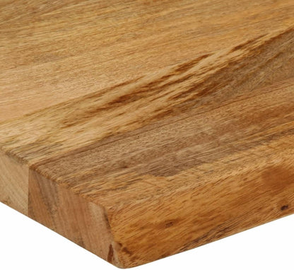 Natural Mango Wood Tabletop 80 x 30 x 2,5 cm, Solid Wood Dining Surface for Restaurant, Living Room, Office - Stylish Table Board, Durable Furniture Top