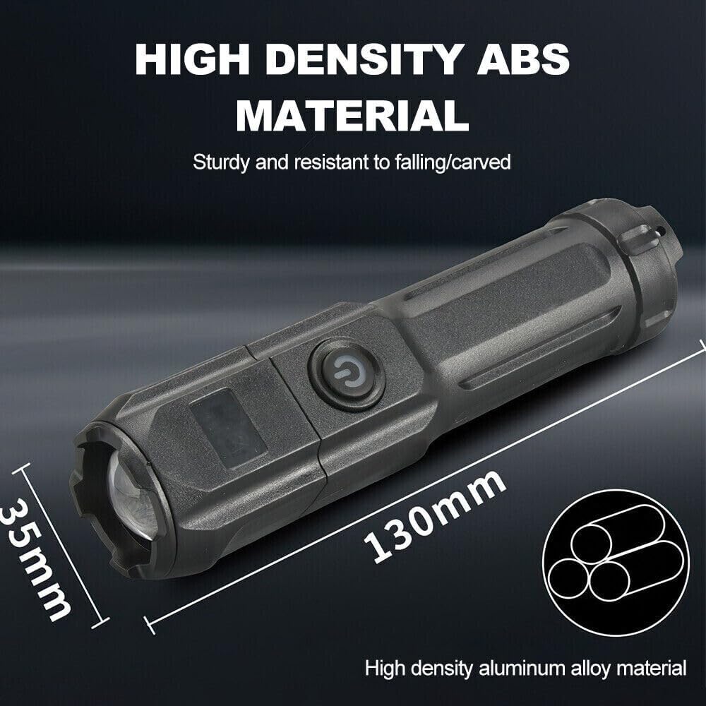 TooToo 990000LM Torch CREE Led Flashlight USB Rechargeable Tactical Camp Zoomable Lamp
