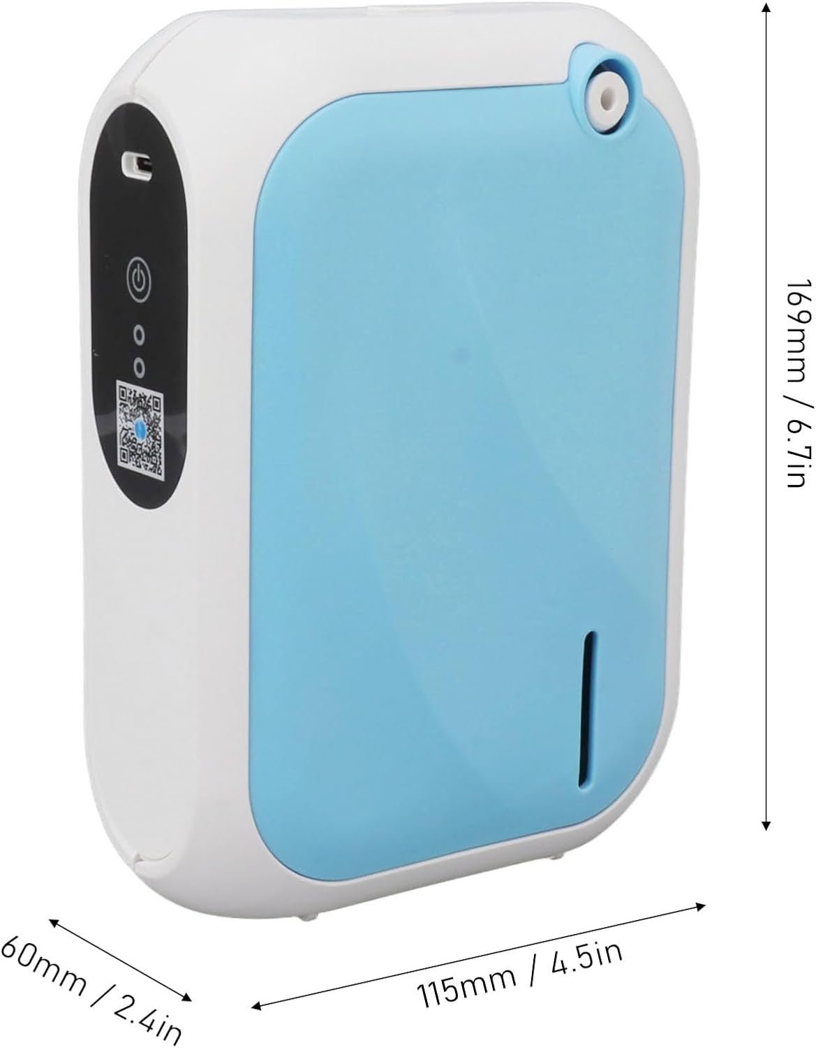 XS105 Atomizing Essential Oil Diffuser, Smart Scent Air Machine for Home, Waterless Essential 140ML Oil Diffuser with 4 Speed Adjustment and BT APP Control for Hotel SPA (Blue)