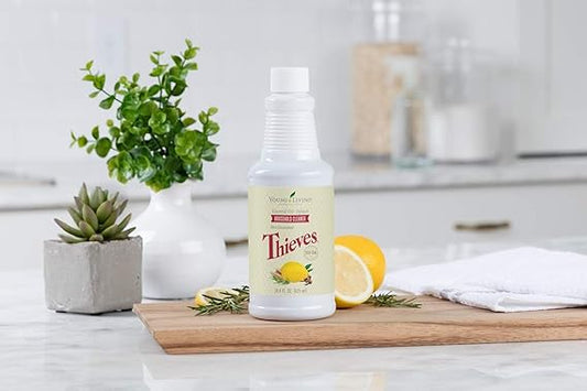 Young Living Thieves Household Cleaner of 14.4 fl.oz. Bottles - Essential Oil-Infused Ultra-Concentrated Formula for Natural Home Care, Non-Toxic Cleaning Bliss - 3 Pack