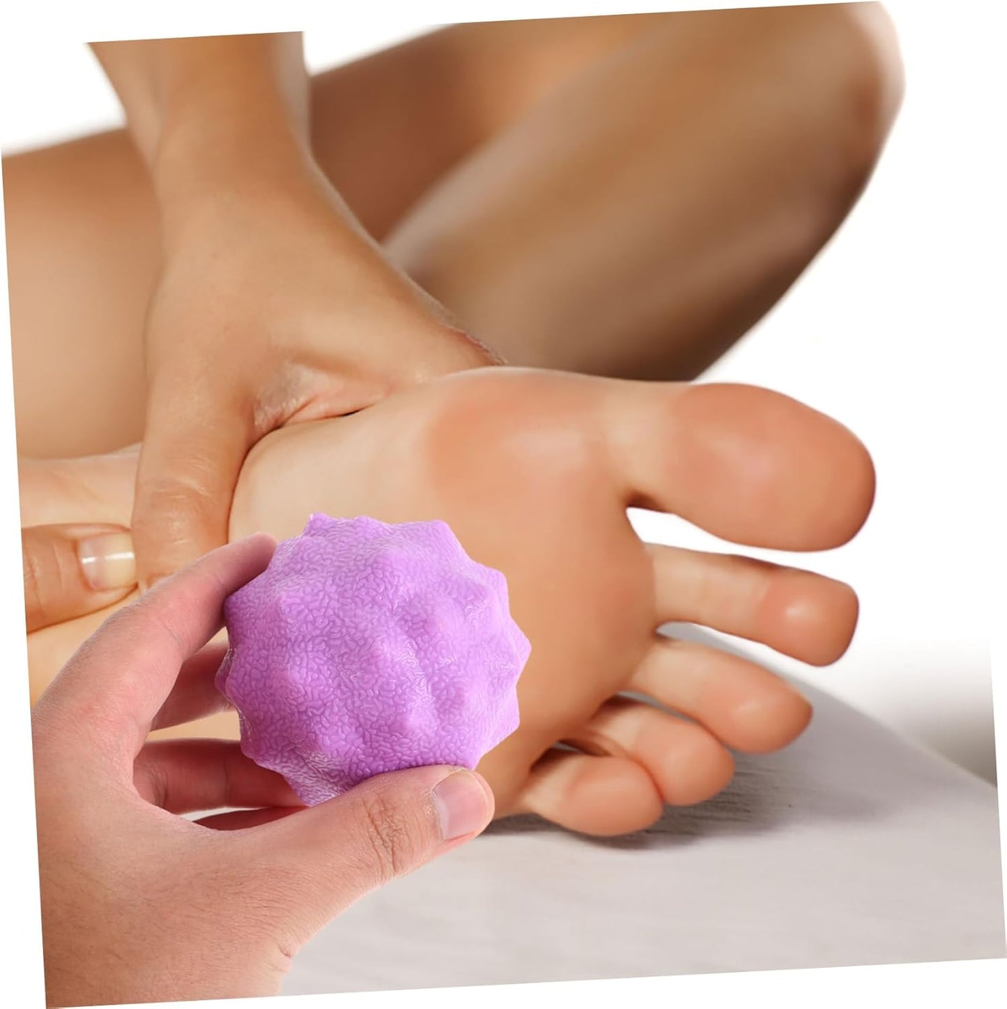 UKCOCO Palla massaggiatore Muscolare Sedia a Sfera per Yoga massaggiante alle Arachidi Sfera Elastica del Polso Strumento per Il Massaggio della Fascia TPR Verde Chiaro