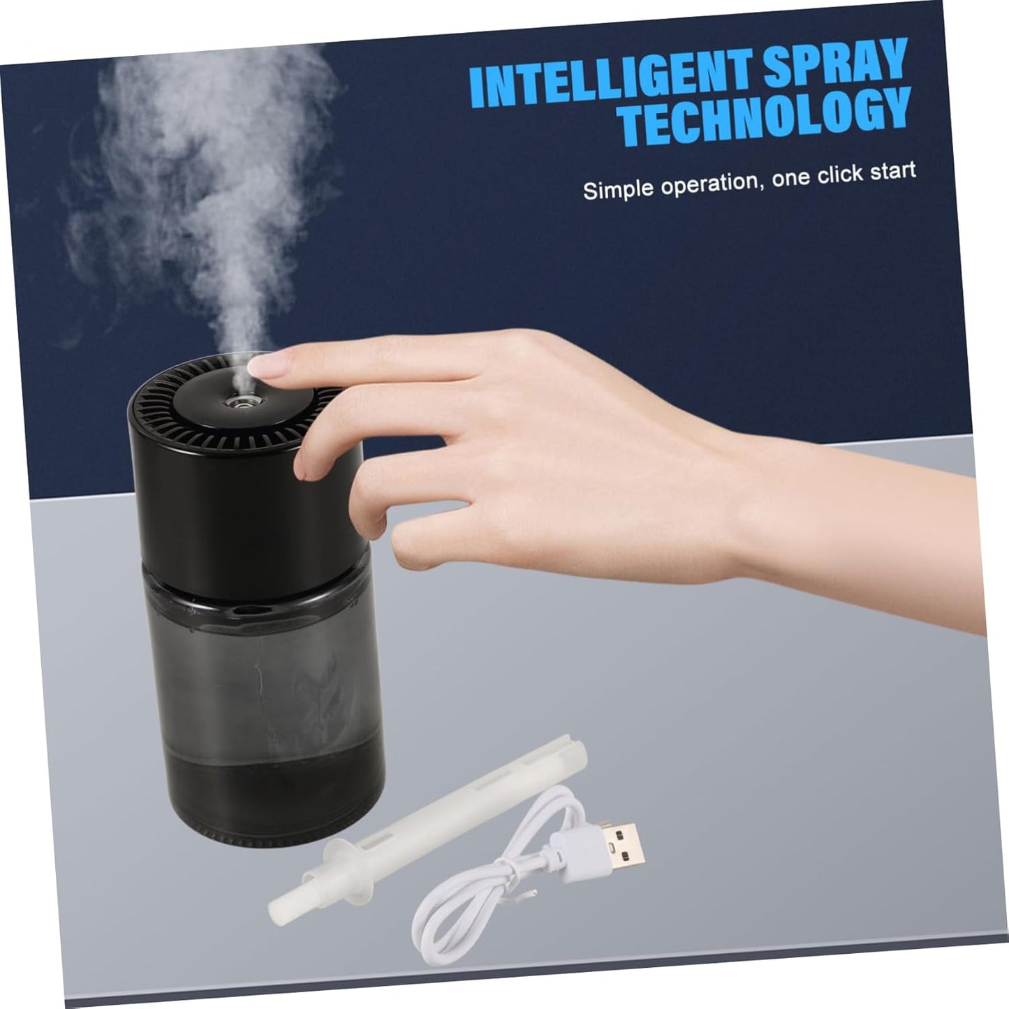 Cabilock Portable Automatic Car Air Humidifier Adjustable Essential Oil Diffuser for Vehicle with Control Safe Aromatherapy for Spaces Cars