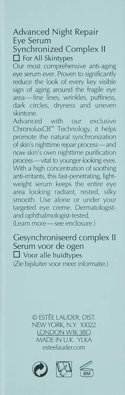 Estee Lauder Advanced Night Repair Eye Serum Synchronized Complex II for Unisex - 15ml