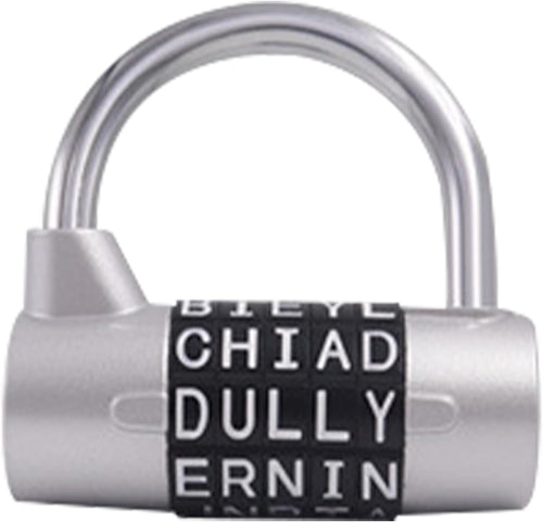 Word Lock, Locker Combination Padlock, 2.52x2.48x1.18 Inches Delicate Craftsmanship, Heavy Duty Password Lock for Doors, Luggage, Drawers, Cabinets & Safety Locking Tools