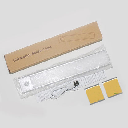 Smart Motion Sensor LED 3.0 New & Upgraded Version, Tiverio Home Motion Sensor Lights, Punch-Free Magnetic Mount Under Cabinet Lighting, Wireless Light for Closet, Kitchen, Hallway (Black, 30 cm