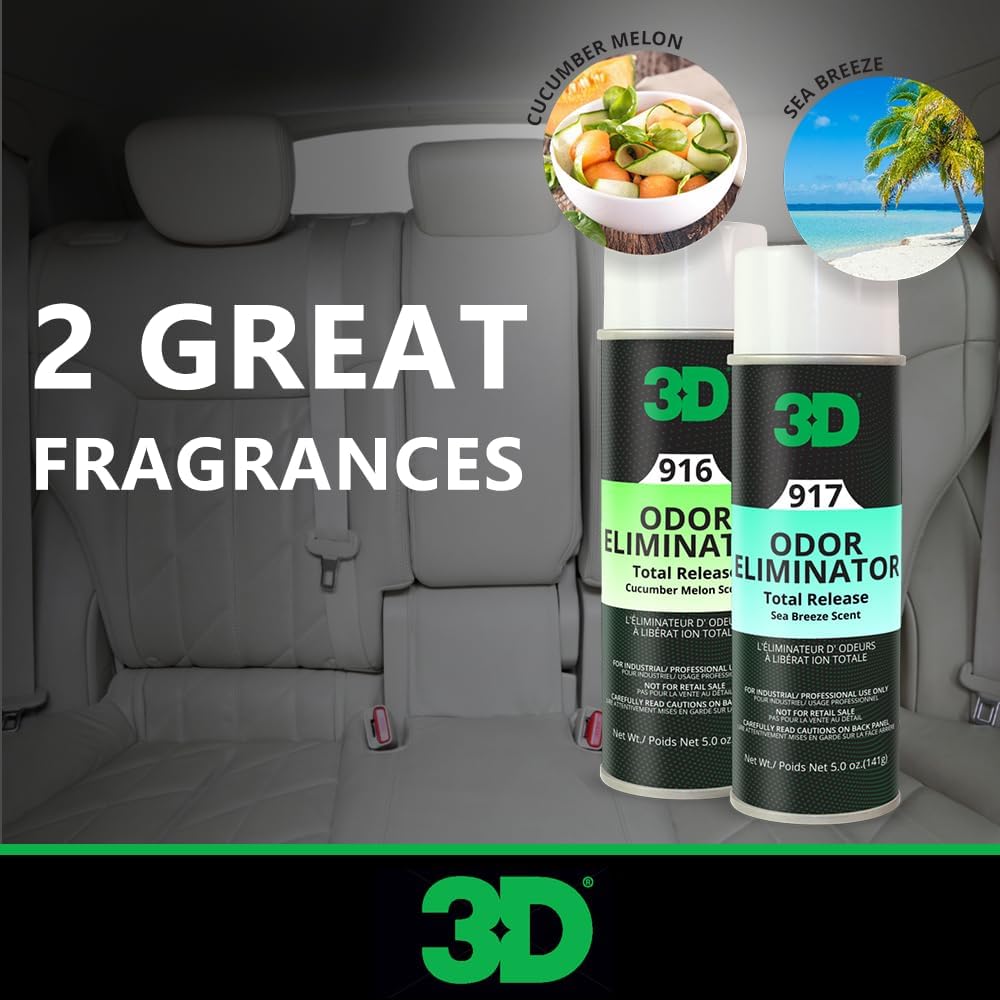 3D Odor Eliminator Total Release Fogger, Powerful Air Freshener and Odor Control, Aerosol Bomb Neutralizes Unwanted Smells in Home Office RV, Sea Breeze Scent, 5 oz